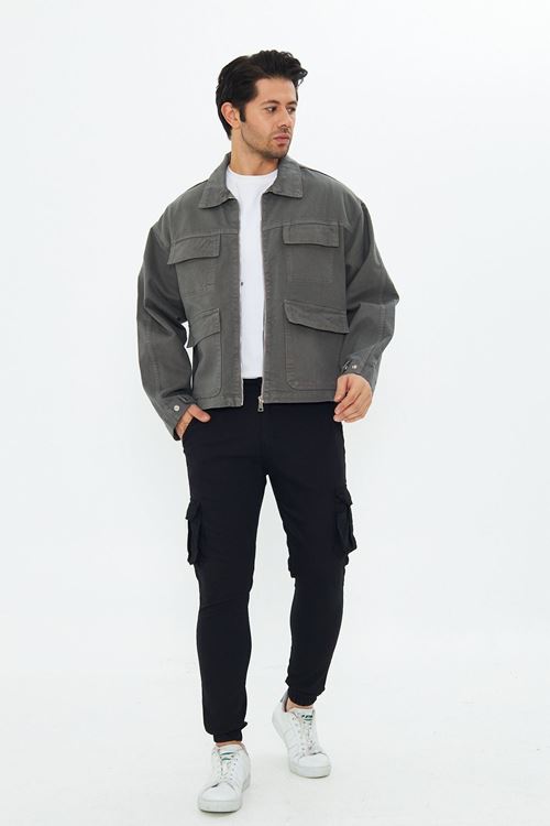 Erkek Oversize Kalıp Denim Kot Ceket