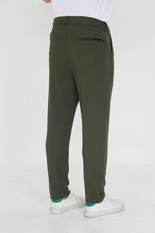 Erkek Jogger Ottoman Desen Kemerli Bel Bağlamalı Rahat Kalıp Pantolon