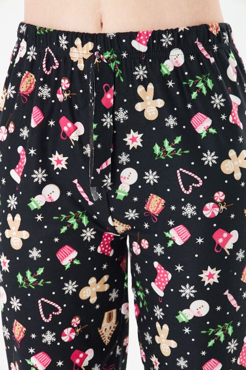 Siyah Yılbaşı Ayan Süet Eşofman Altı