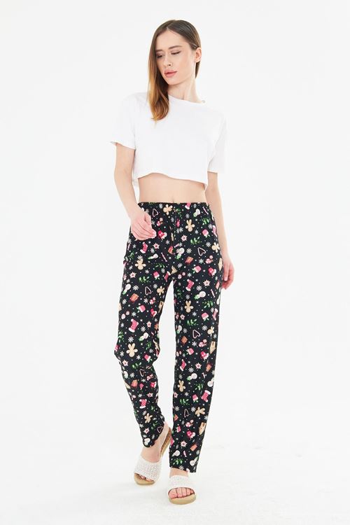 Siyah Yılbaşı Ayan Süet Eşofman Altı