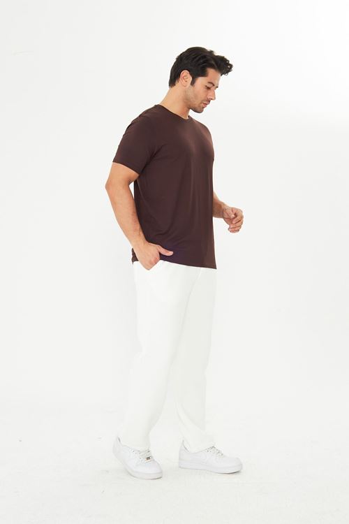 Erkek Viskon T-Shirt Yumuşak Dokulu, Rahat Nefes Alan Kumaş