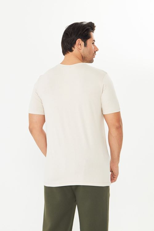 Erkek Viskon T-Shirt Yumuşak Dokulu, Rahat Nefes Alan Kumaş