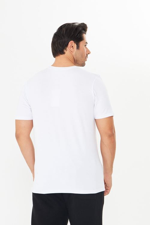 Erkek Viskon T-Shirt Yumuşak Dokulu, Rahat Nefes Alan Kumaş