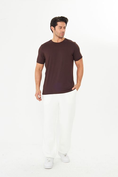 Erkek Viskon T-Shirt Yumuşak Dokulu, Rahat Nefes Alan Kumaş