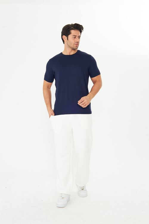 Erkek Viskon T-Shirt Yumuşak Dokulu, Rahat Nefes Alan Kumaş