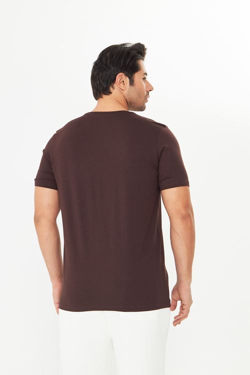 Erkek Viskon T-Shirt Yumuşak Dokulu, Rahat Nefes Alan Kumaş