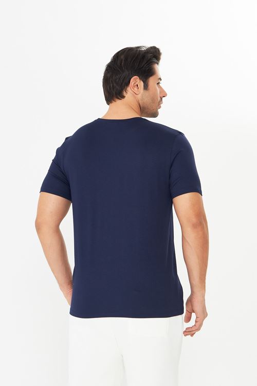 Erkek Viskon T-Shirt Yumuşak Dokulu, Rahat Nefes Alan Kumaş