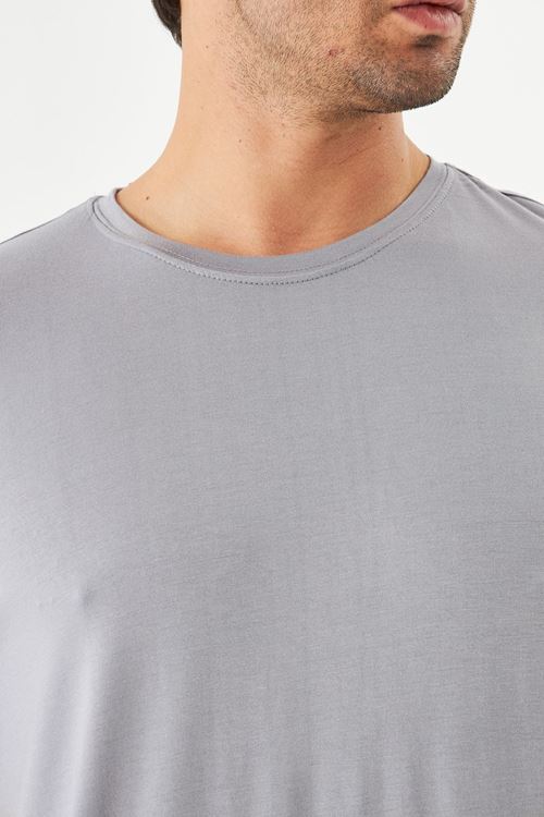 Erkek Viskon T-Shirt Yumuşak Dokulu, Rahat Nefes Alan Kumaş