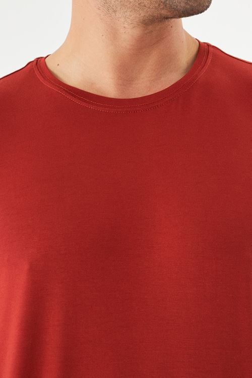 Erkek Viskon T-Shirt Yumuşak Dokulu, Rahat Nefes Alan Kumaş