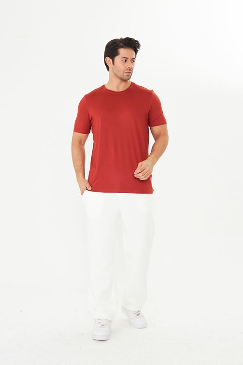 Erkek Viskon T-Shirt Yumuşak Dokulu, Rahat Nefes Alan Kumaş