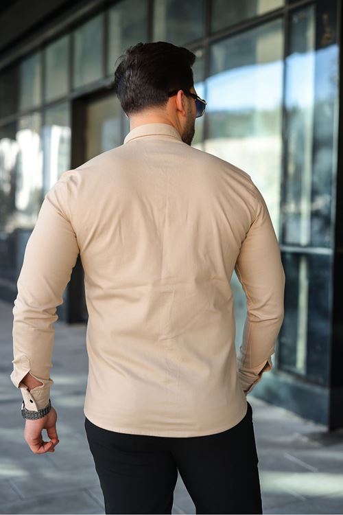 Slim Fit Jeans - Kot Erkek Gömlek Günlük Kullanıma Uygun