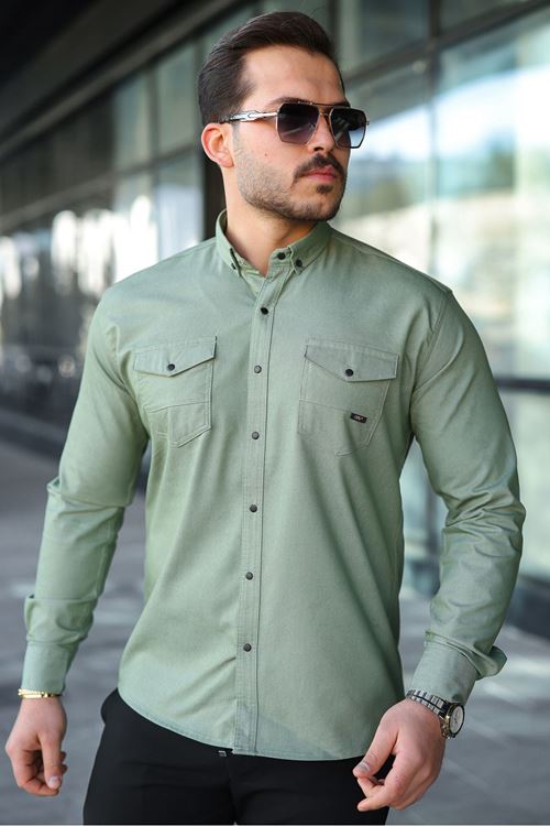 Slim Fit Jeans - Kot Erkek Gömlek Günlük Kullanıma Uygun