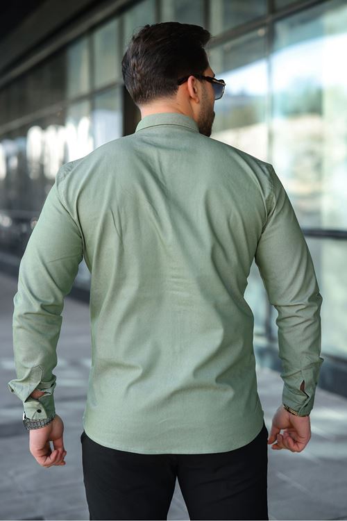 Slim Fit Jeans - Kot Erkek Gömlek Günlük Kullanıma Uygun