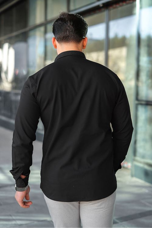 Slim Fit Jeans - Kot Erkek Gömlek Günlük Kullanıma Uygun