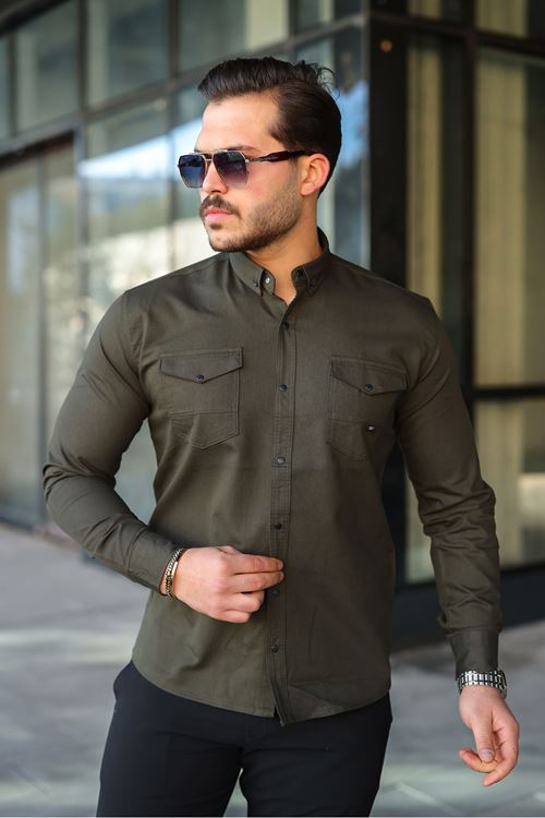 Slim Fit Jeans - Kot Erkek Gömlek Günlük Kullanıma Uygun