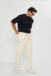 Erkek Baggy Parçalı Desen Yan Etiketli Gabardin Pantolon 721
