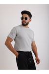 Zinox Kumaş Basic Kendinden Desenli T-shirt