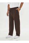 Erkek Baggy Krep Kumaş Bağcıklı Pantolon