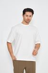Erkek Bisiklet Yaka Oversize 2 Ip T-shirt