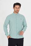 Slim Fit Hakim Yaka Erkek Gömlek Günlük Kullanıma Uygun