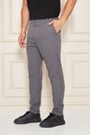 Erkek Bel Yarım Lastikli Kemerli Double Paça Dabıl Face Kumaş Slim Fit Pantolon