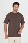 Erkek Bisiklet Yaka Oversize 2 Ip T-shirt