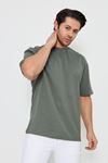 Erkek Bisiklet Yaka Oversize 2 Ip T-shirt
