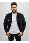 YENİ ÜRÜN Slim Fit Polar Erkek Gömlek Siyah