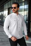 Slim Fit Jeans - Kot Erkek Gömlek Günlük Kullanıma Uygun